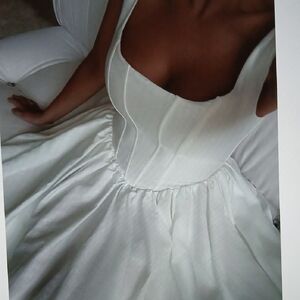 3 Commense Elegant White Corset Dress
